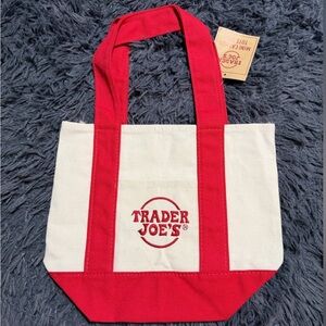 Trader Joe’s red mini tote Bag